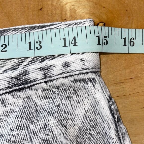 Pacsun Womens Acid Wash High Rise Straight Button Fly Jeans Black Size 29 - Picture 9 of 11